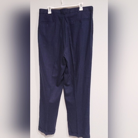 Brock Jeans Linen Blend Navy Pants Size 36/34 - Picture 3 of 5